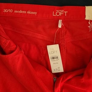 Loft size 10 dark coral pants